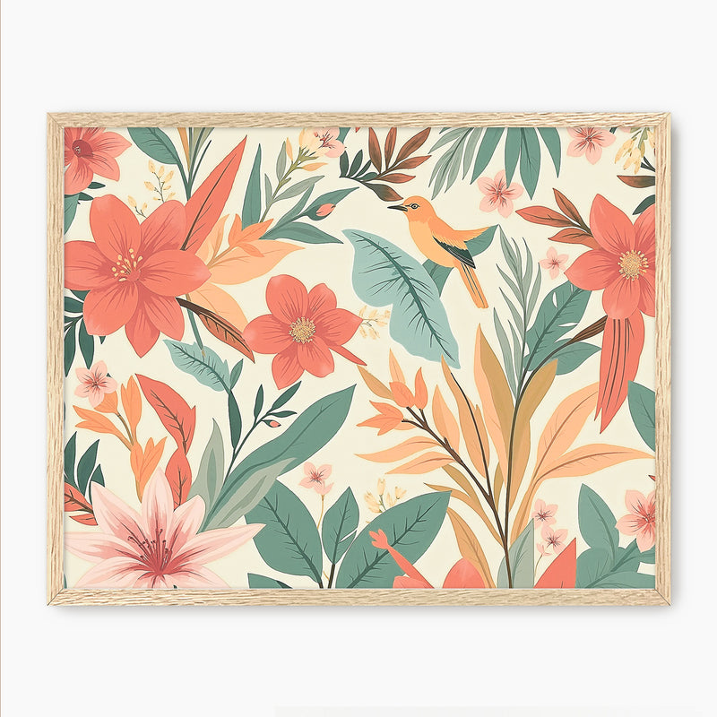 Tropical Deco Prints - Sage and Rose Prints