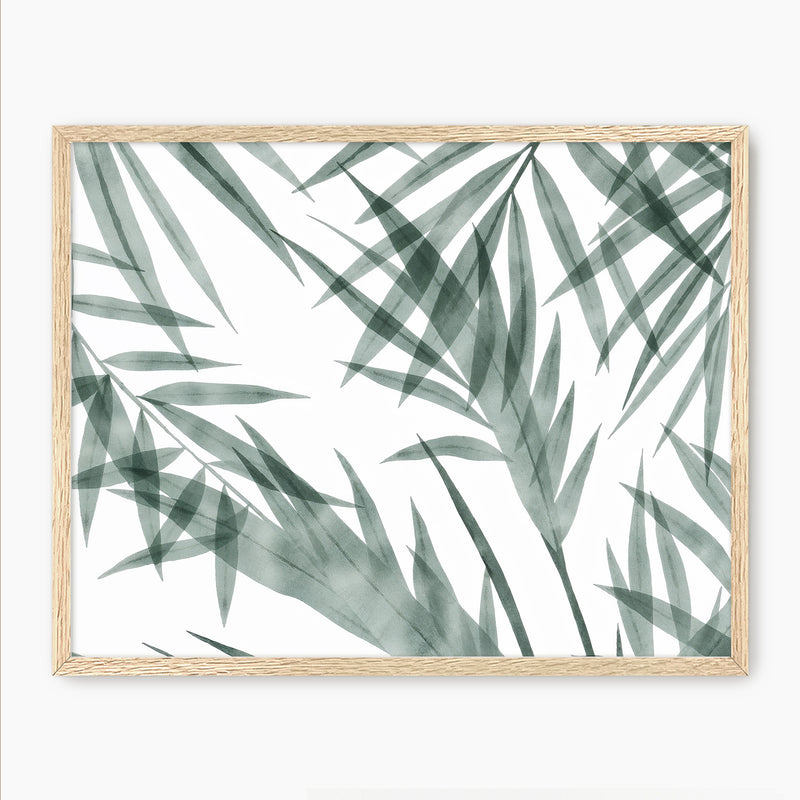 Palm Watercolor Print - Sage and Rose Prints