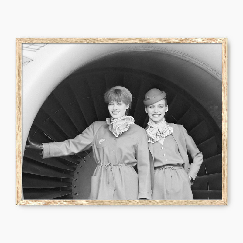 Stylish Flight Attendants Nostalgic Photo No2 - Sage and Rose Prints