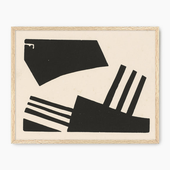 Black and White Shapes Print - Sage and Rose Prints