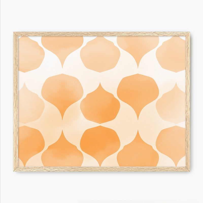Soft Wash Orange Pattern - Sage and Rose Prints
