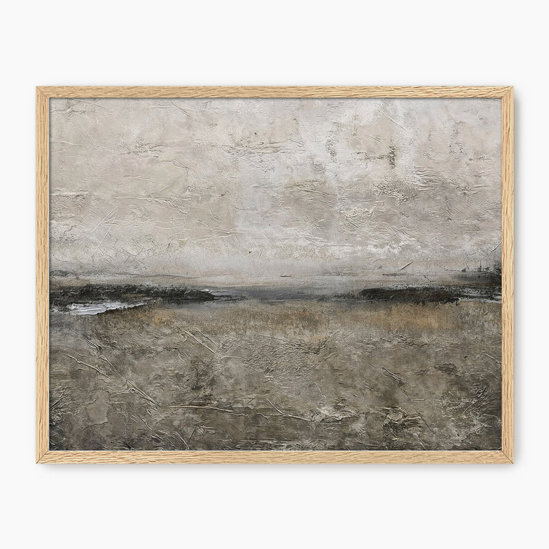 AK-51 Textured Grey Modern Minimalist Abstract Art Print - Sage and Rose Prints
