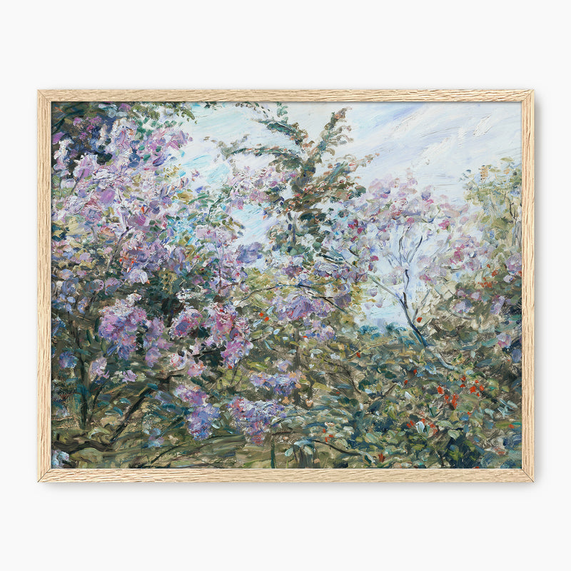 Impressionist Purple Flowers - Sage and Rose Prints
