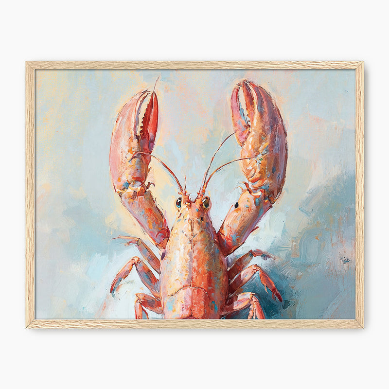 Lobster Impressionist Painting - Sage and Rose Prints