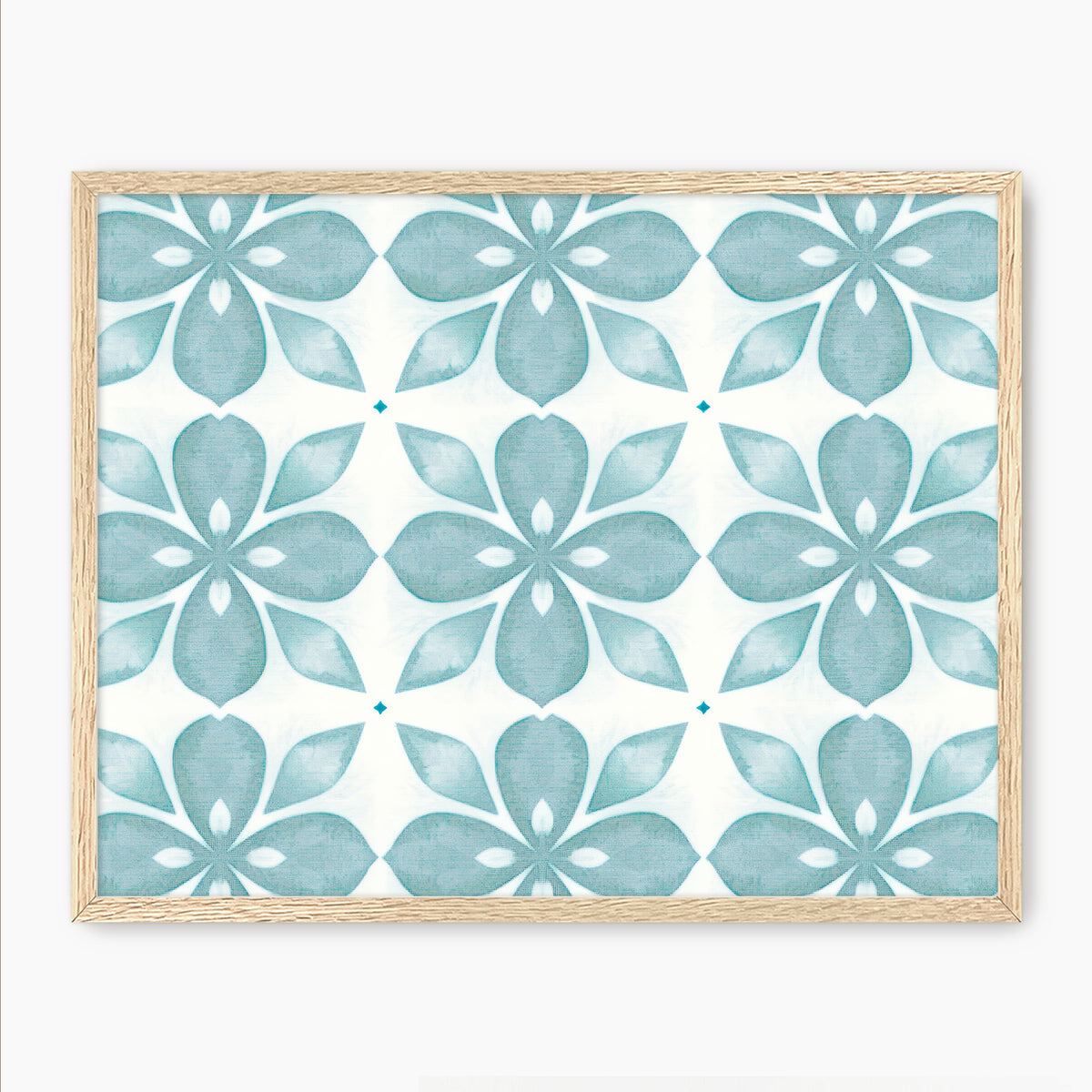 Eucalyptus Blue Tile Pattern - Sage and Rose Prints
