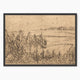 Vintage Fields and Trees Drawing