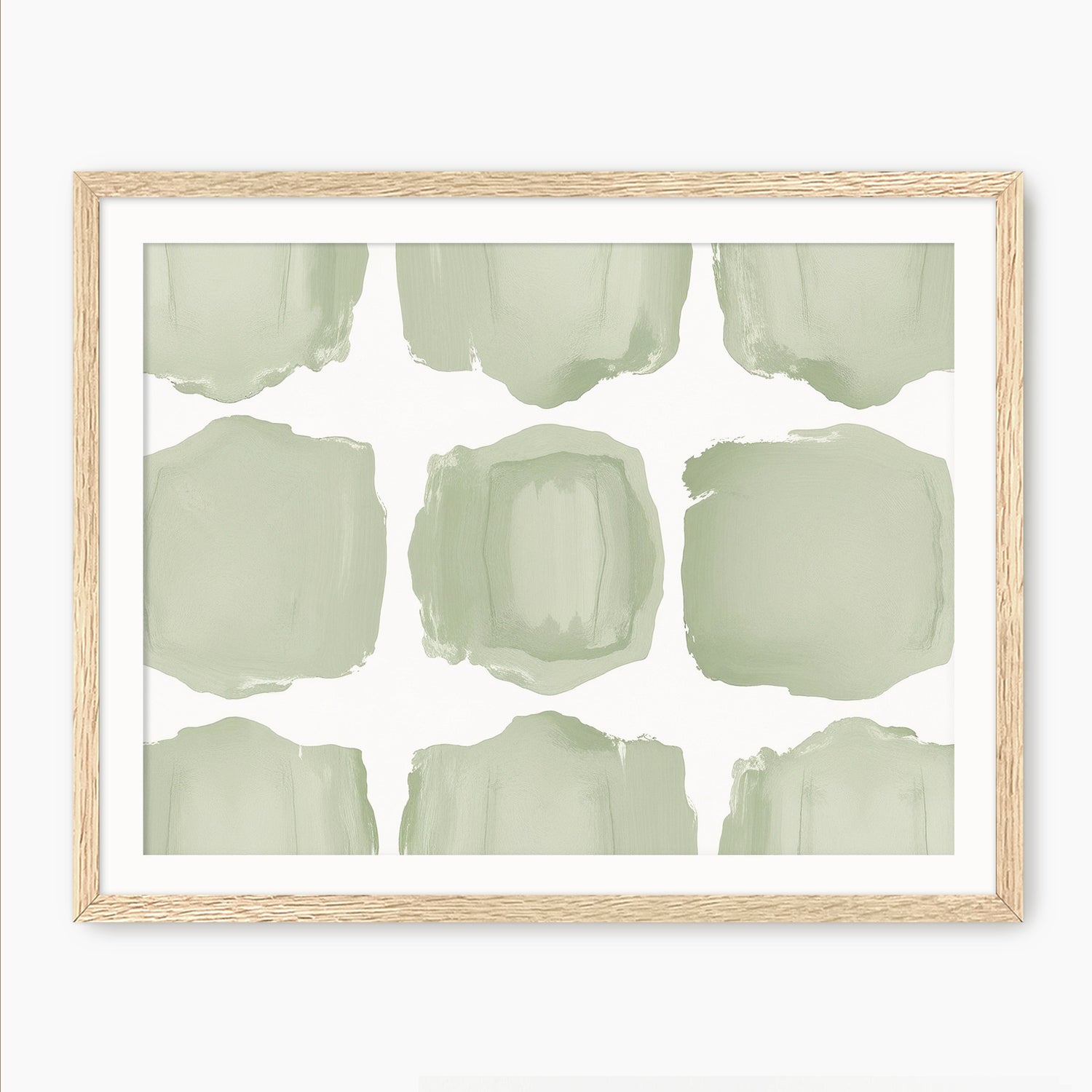Misty Sage Pattern Art - Sage and Rose Prints