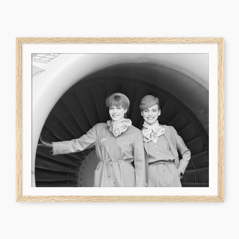 Stylish Flight Attendants Nostalgic Photo No2 - Sage and Rose Prints