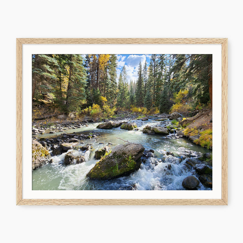 Vibrant Mountain River Photography - Sage and Rose Prints