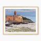 Post Impressionist Coastal Village - Sage and Rose Prints