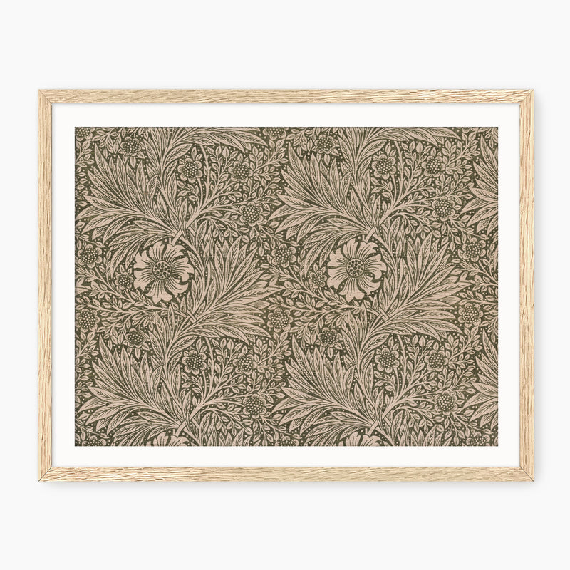 Moody Olive and Beige Pattern Wall Art - Sage and Rose Prints