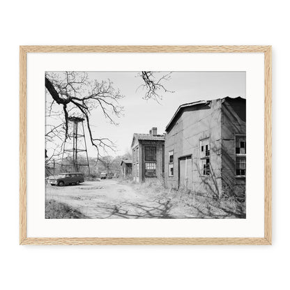 Historic Warehouse & Vintage Car Photo - Sage and Rose Prints