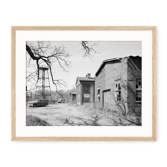 Historic Warehouse & Vintage Car Photo - Sage and Rose Prints