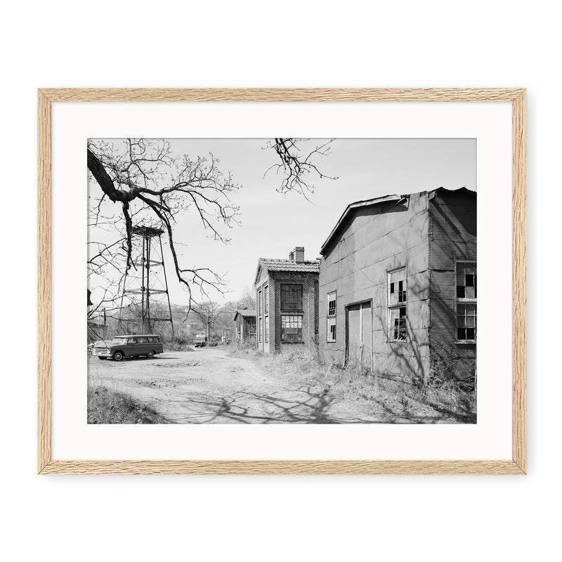Historic Warehouse & Vintage Car Photo - Sage and Rose Prints