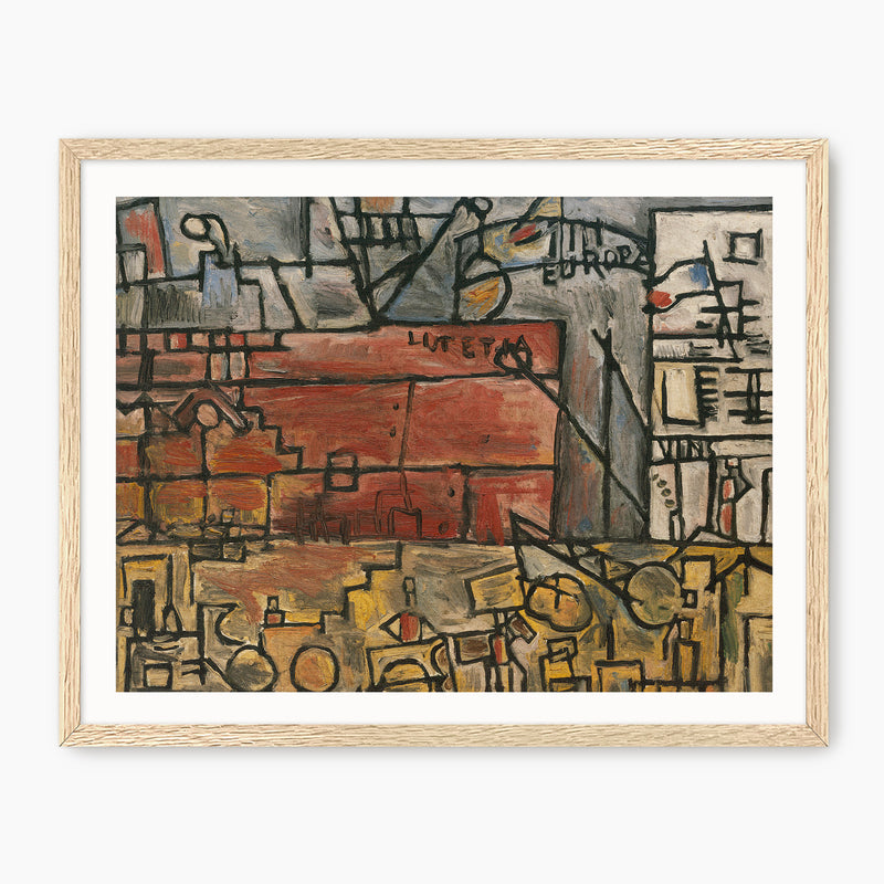 Abstract Geometric City Print - Sage and Rose Prints