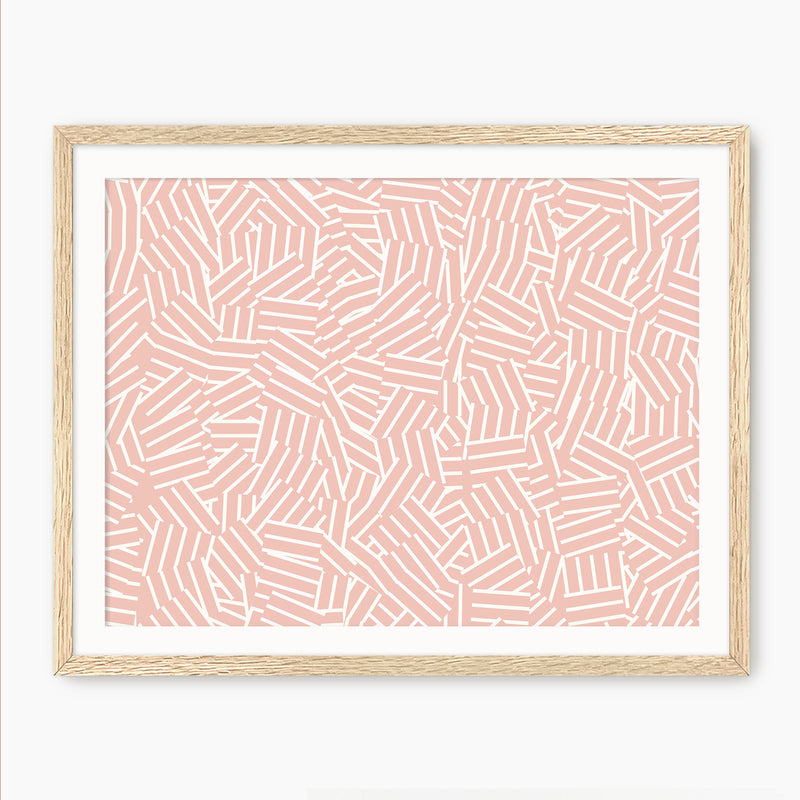 Maximalist Hash Pattern - Sage and Rose Prints