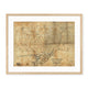 Historic Sepia Map of Cobb County, Georgia - Sage and Rose Prints