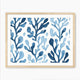 Coastal Blue Seaweed Motif - Sage and Rose Prints