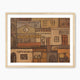 Terracotta Geometric Urban Landscape - Sage and Rose Prints