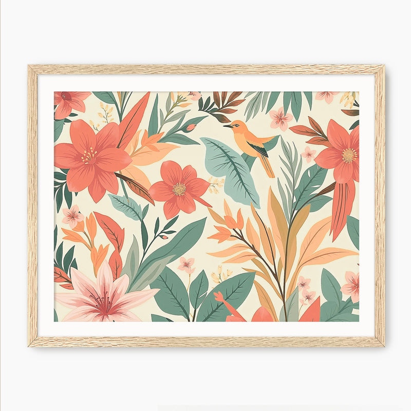 Tropical Deco Prints - Sage and Rose Prints