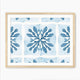 Muted Mediterranean Blue Pattern - Sage and Rose Prints