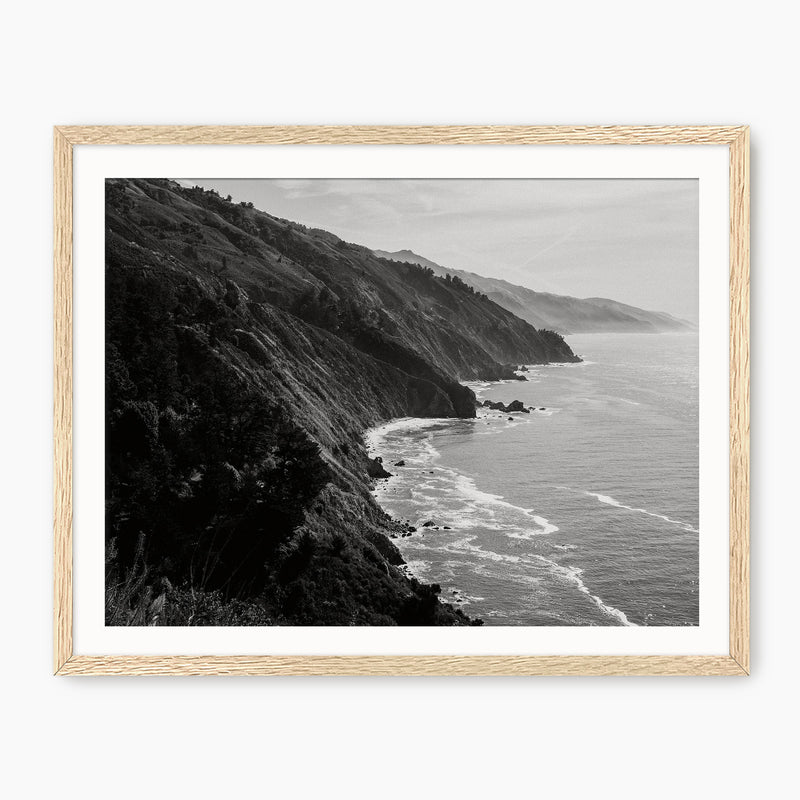 Big Sur Black and White Photo - Sage and Rose Prints