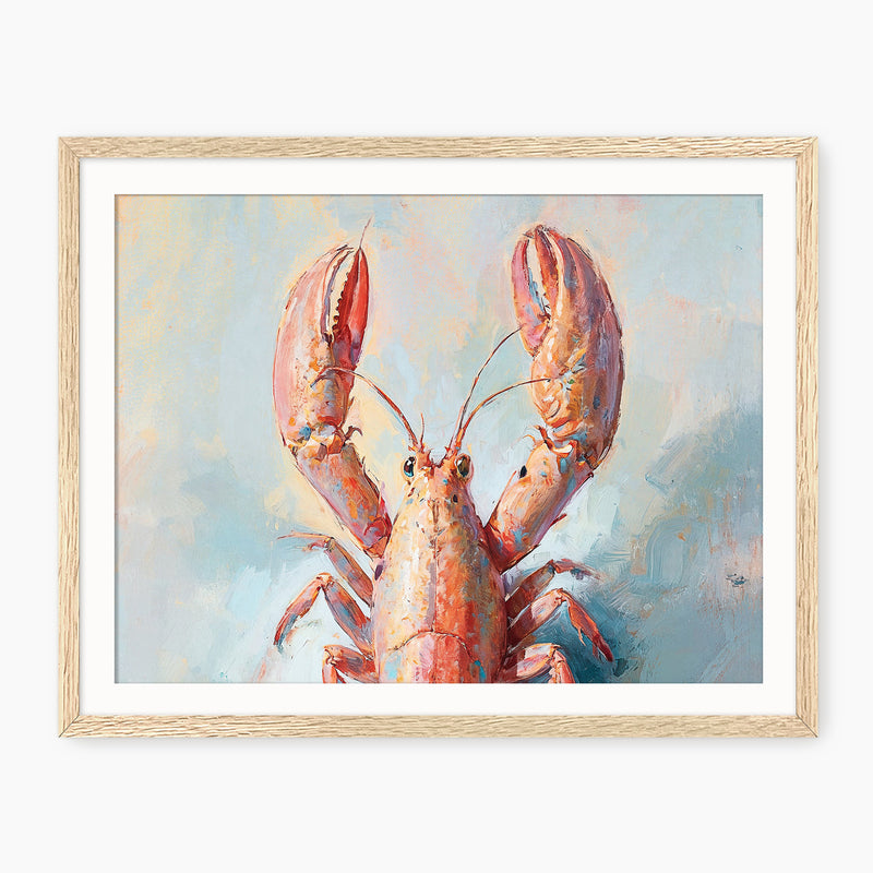 Lobster Impressionist Painting - Sage and Rose Prints