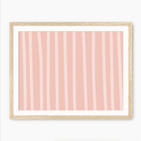 Warm Pink Minimalist Line Art - Sage and Rose Prints