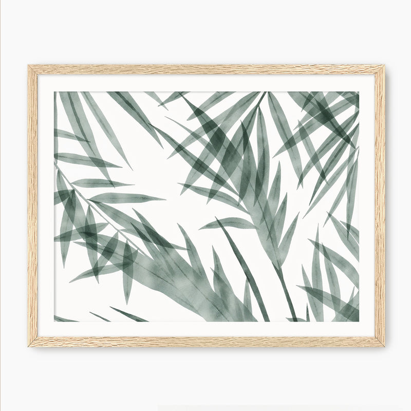 Palm Watercolor Print - Sage and Rose Prints