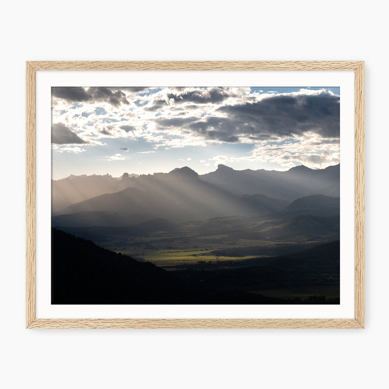 Rays Over the Rockies Photography - Sage and Rose Prints