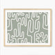 Abstract Cactus Line Art - Sage and Rose Prints