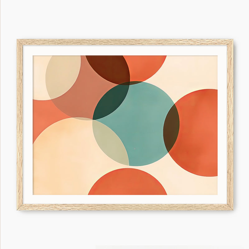 Vibrant Mid Century Print - Sage and Rose Prints