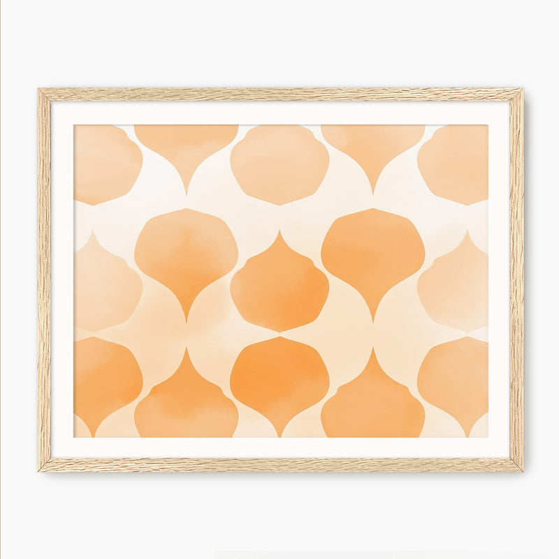 Soft Wash Orange Pattern - Sage and Rose Prints