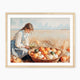Victorian Girl and Fall Harvest Art Print - Sage and Rose Prints