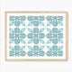 Eucalyptus Blue Tile Pattern - Sage and Rose Prints