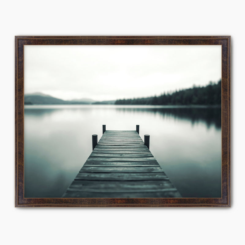 Mood Lake Black and White Photo - Sage and Rose Prints