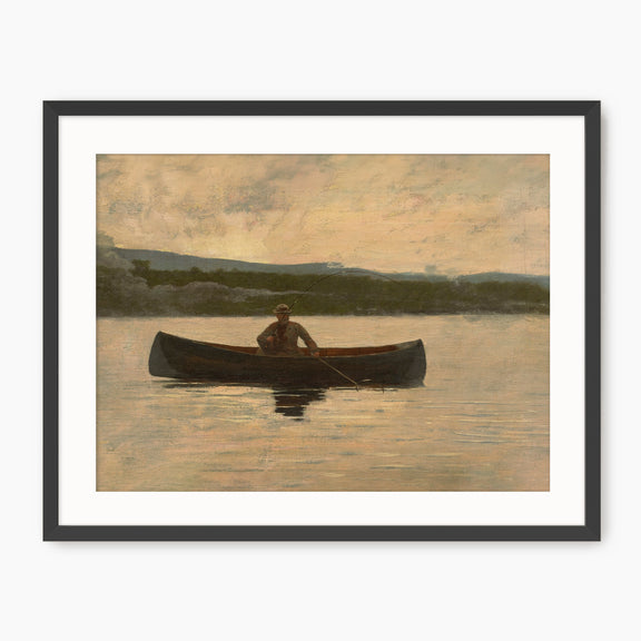 Playing a Fish - Winslow Homer Vintage Painting - Sage and Rose Prints