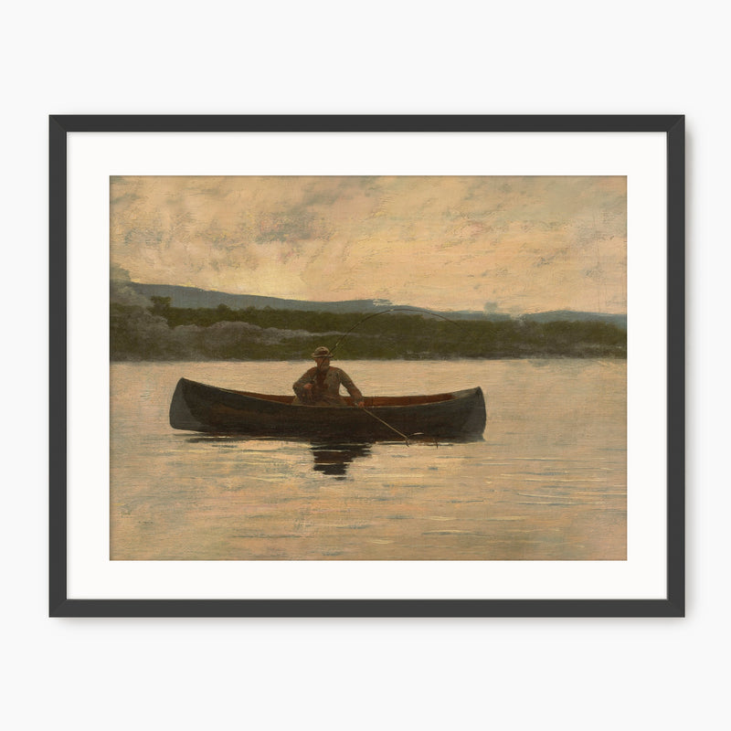 Playing a Fish - Winslow Homer Vintage Painting - Sage and Rose Prints
