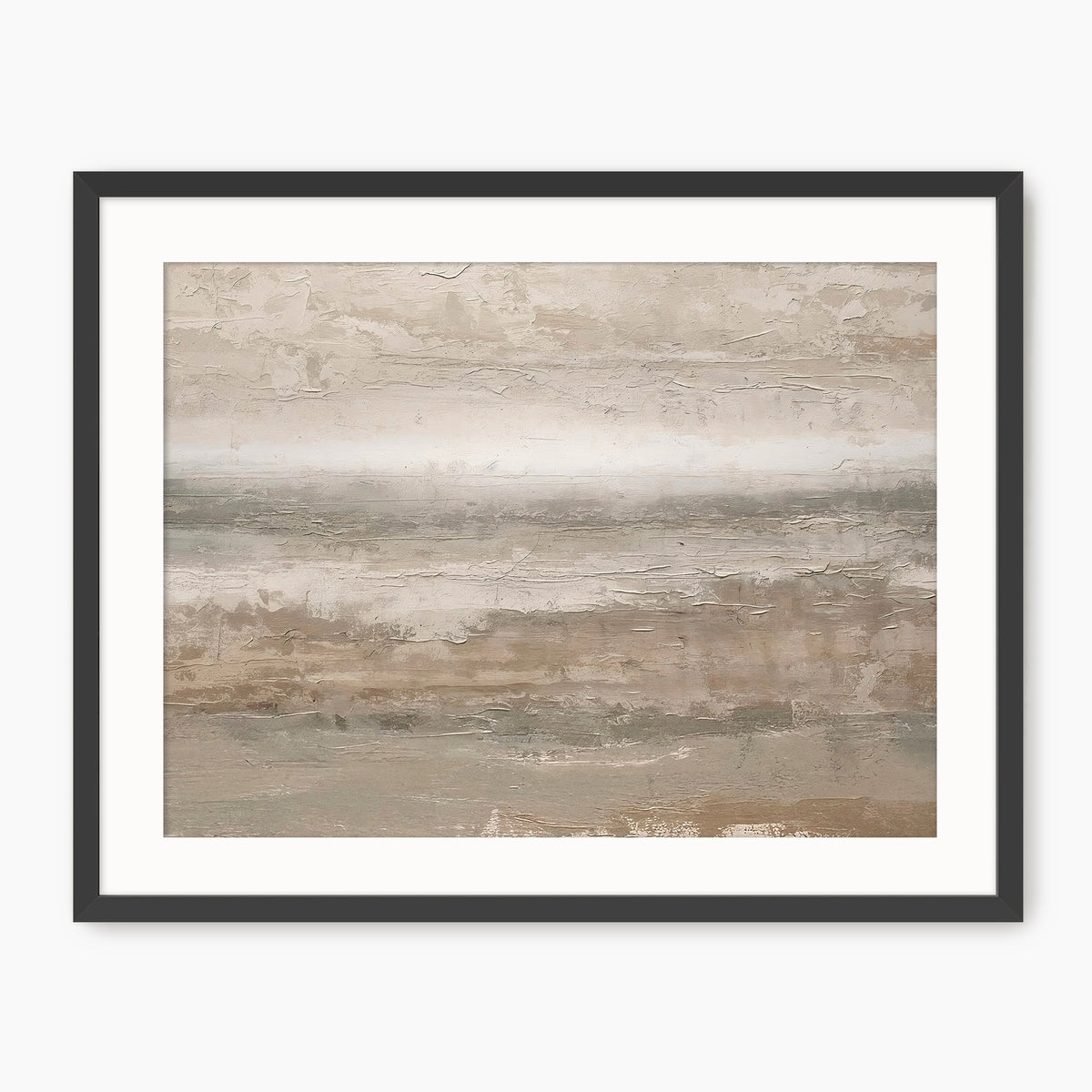 Earthy Tan Abstract Painting Print - Sage and Rose Prints