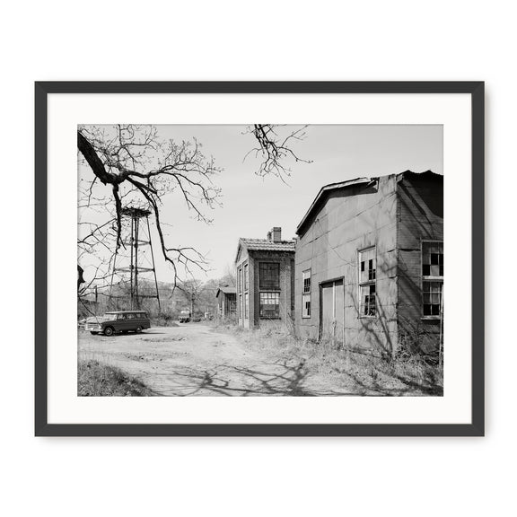 Historic Warehouse & Vintage Car Photo - Sage and Rose Prints