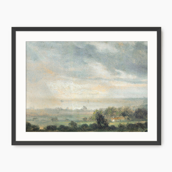 Vintage Old Masters Sky Painting - Sage and Rose Prints