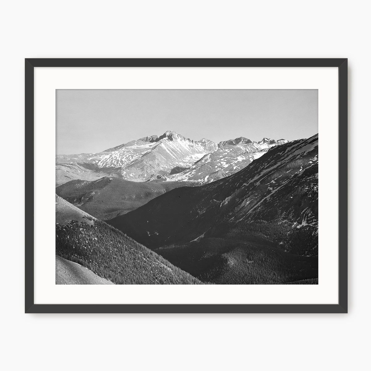 Historic Ansel Adams Black And White Landscape Photo - Sage and Rose Prints