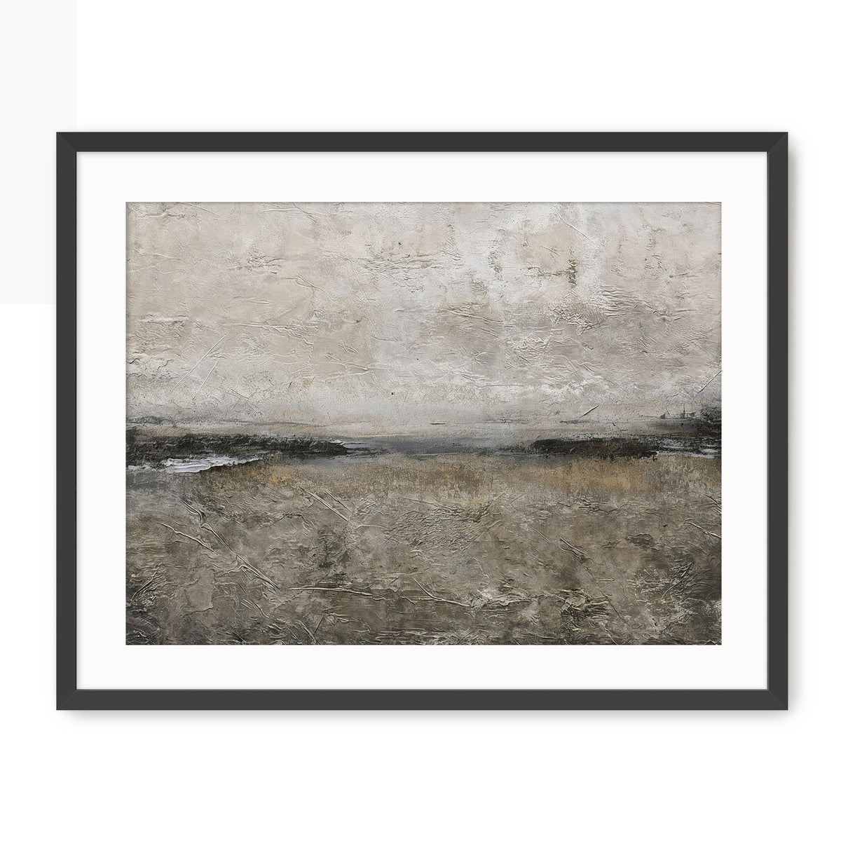 AK-51 Textured Grey Modern Minimalist Abstract Art Print - Sage and Rose Prints