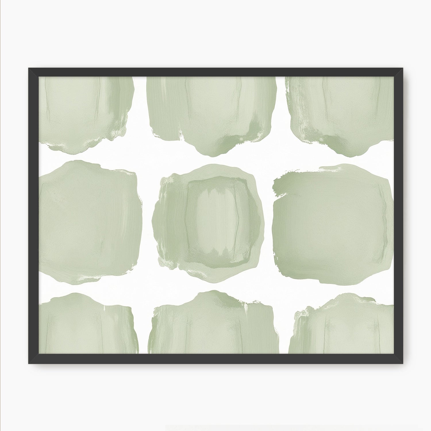 Misty Sage Pattern Art - Sage and Rose Prints