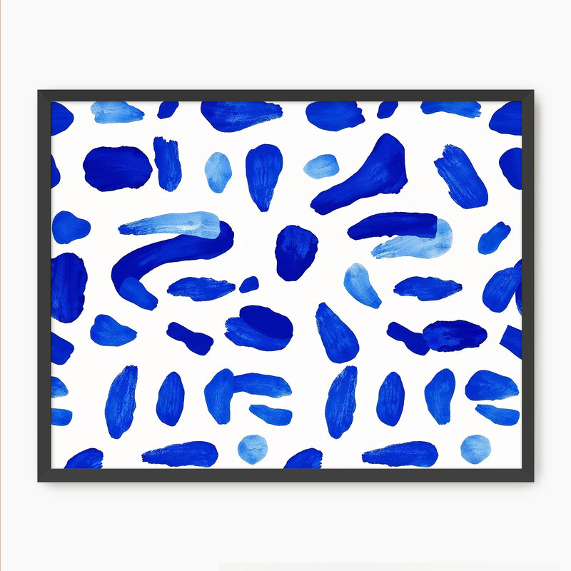 Royal Blue Abstract Pattern - Sage and Rose Prints