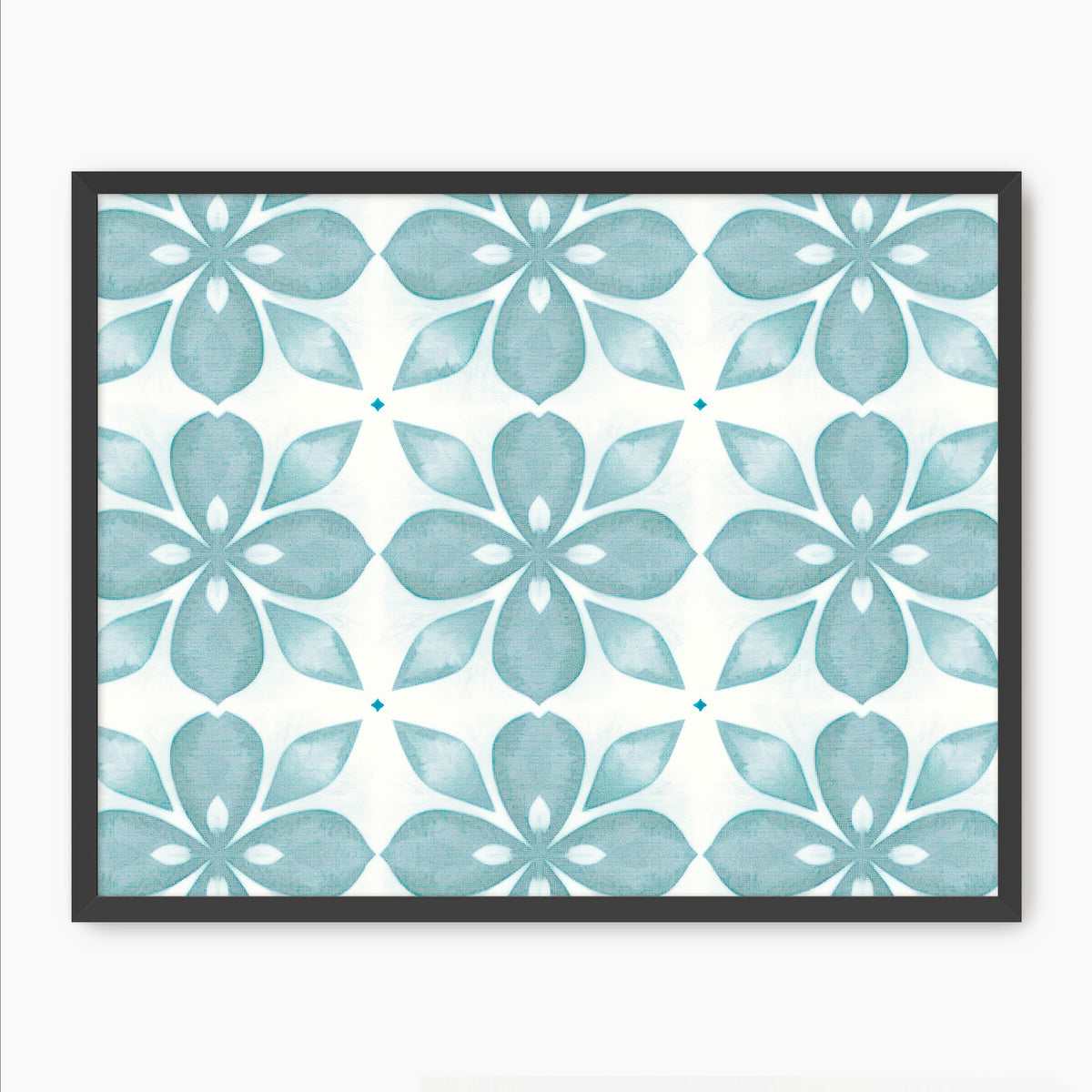 Eucalyptus Blue Tile Pattern - Sage and Rose Prints