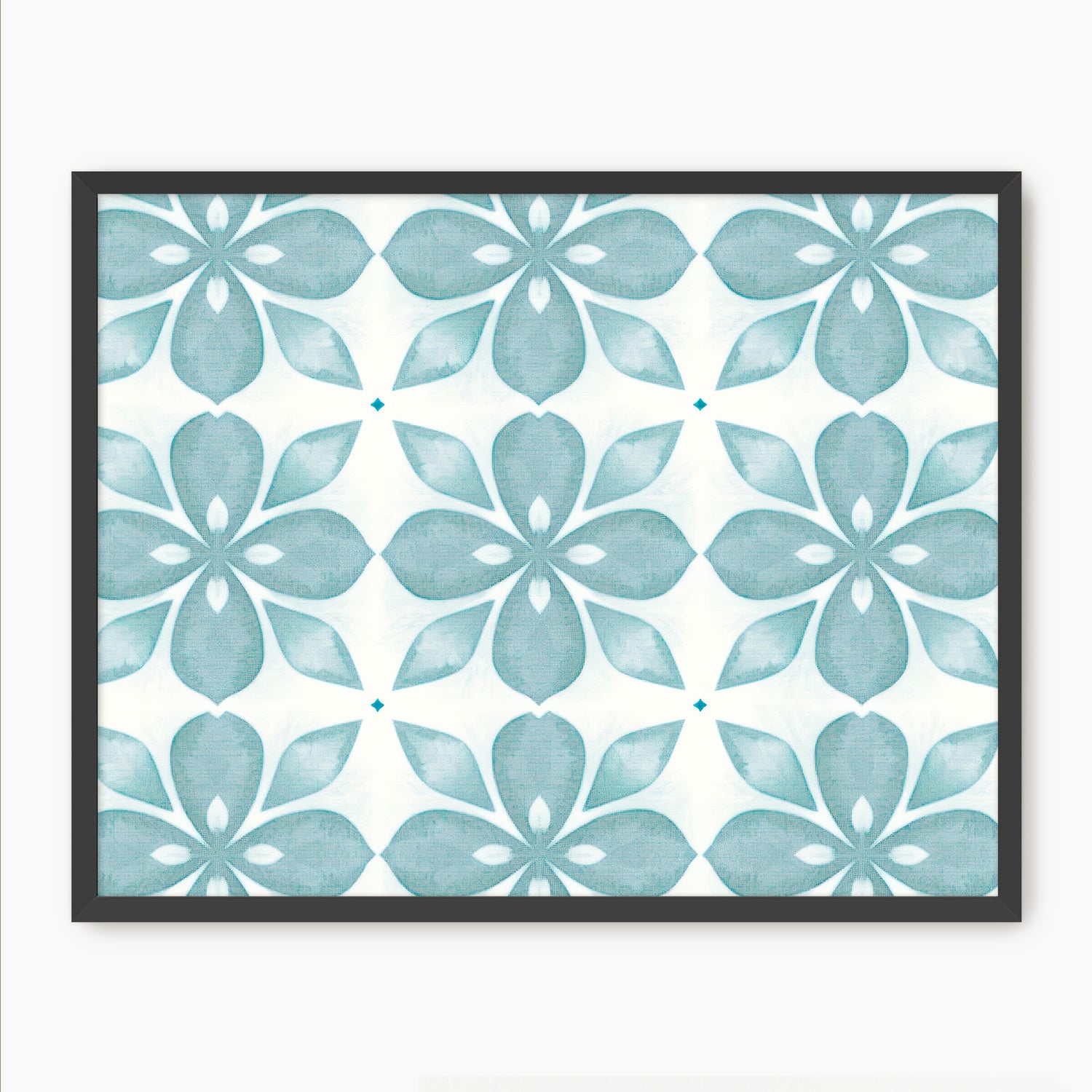 Eucalyptus Blue Tile Pattern - Sage and Rose Prints