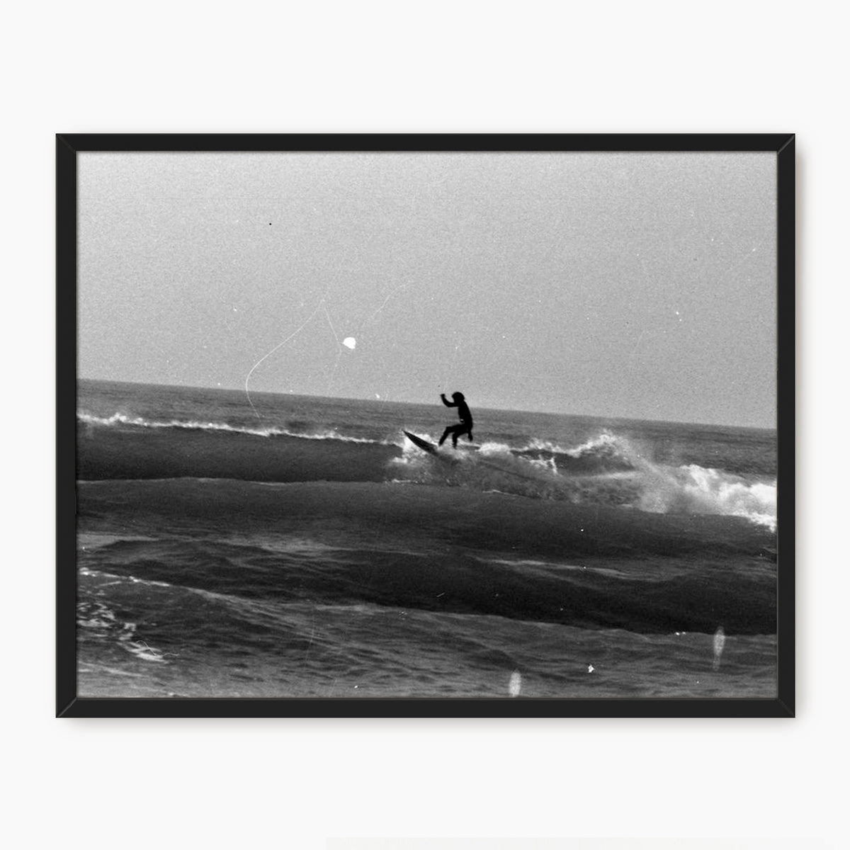 Black and White Surfing Photo - Sage and Rose Prints
