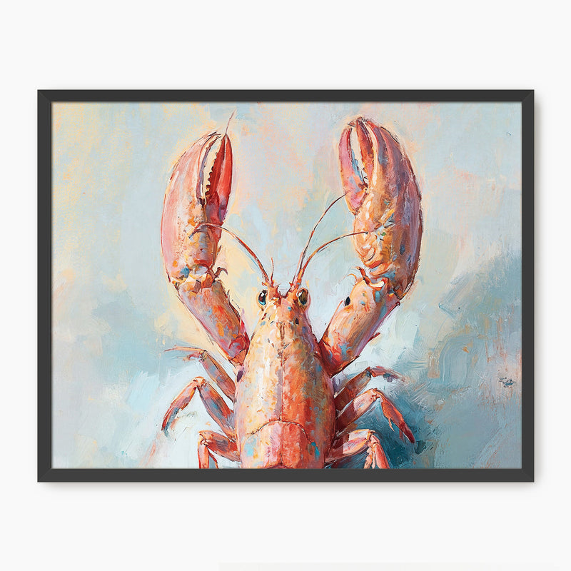 Lobster Impressionist Painting - Sage and Rose Prints