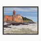 Post Impressionist Coastal Village - Sage and Rose Prints
